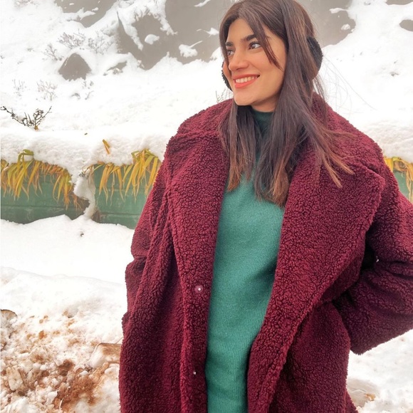 SOLD♥️H&M Faux Shearling Coat - Picture 2 of 10